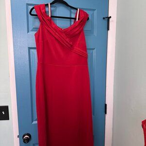 Red formal dress size 14